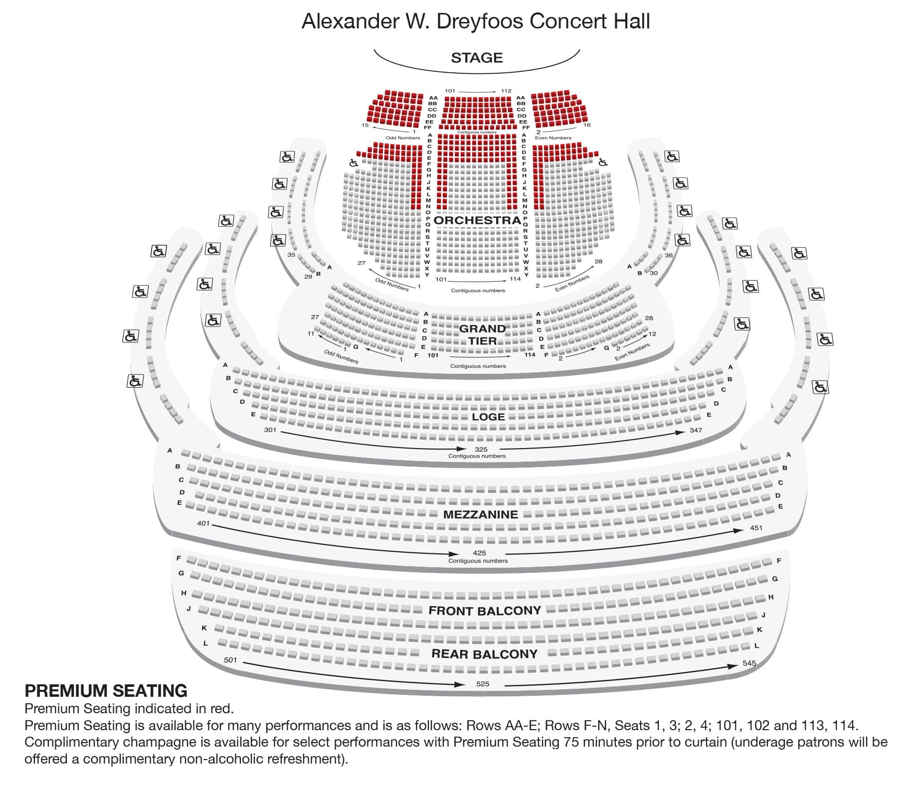 Alexander W. Dreyfoos Concert Hall - Premium