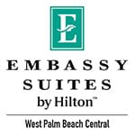 Embassy Suites by Hilton West Palm Beach Central logo with green E.