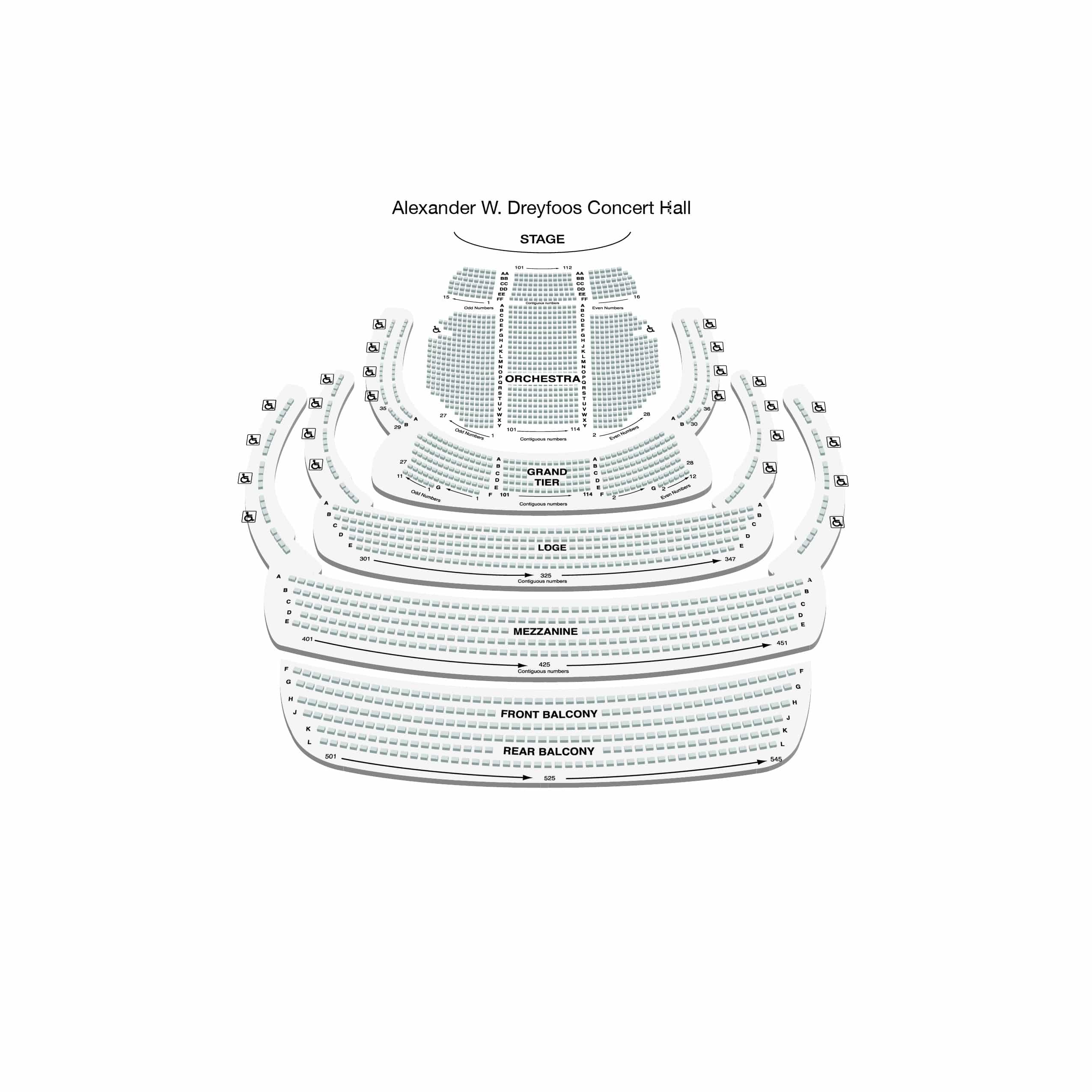 Alexander W. Dreyfoos Concert Hall - Non Premium