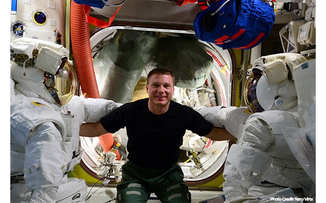 Terry Virts aboard the ISS