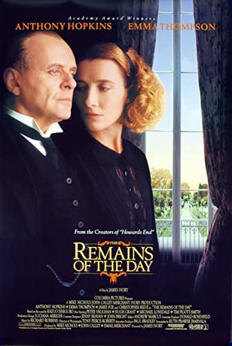 Remains of the Day poster featuring Anthony Hopkins and Emma Thompson