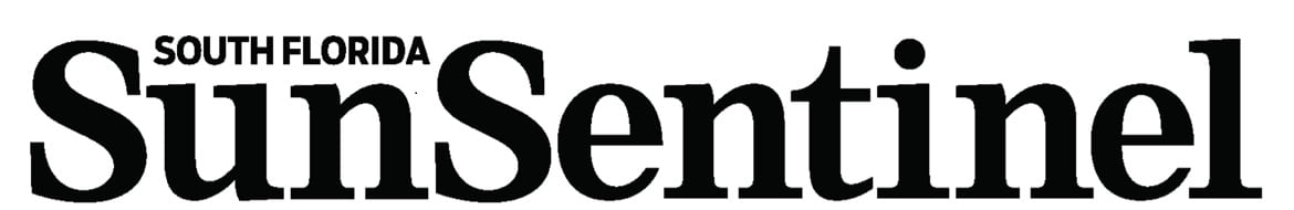 Black and white Sun Sentinel Logo