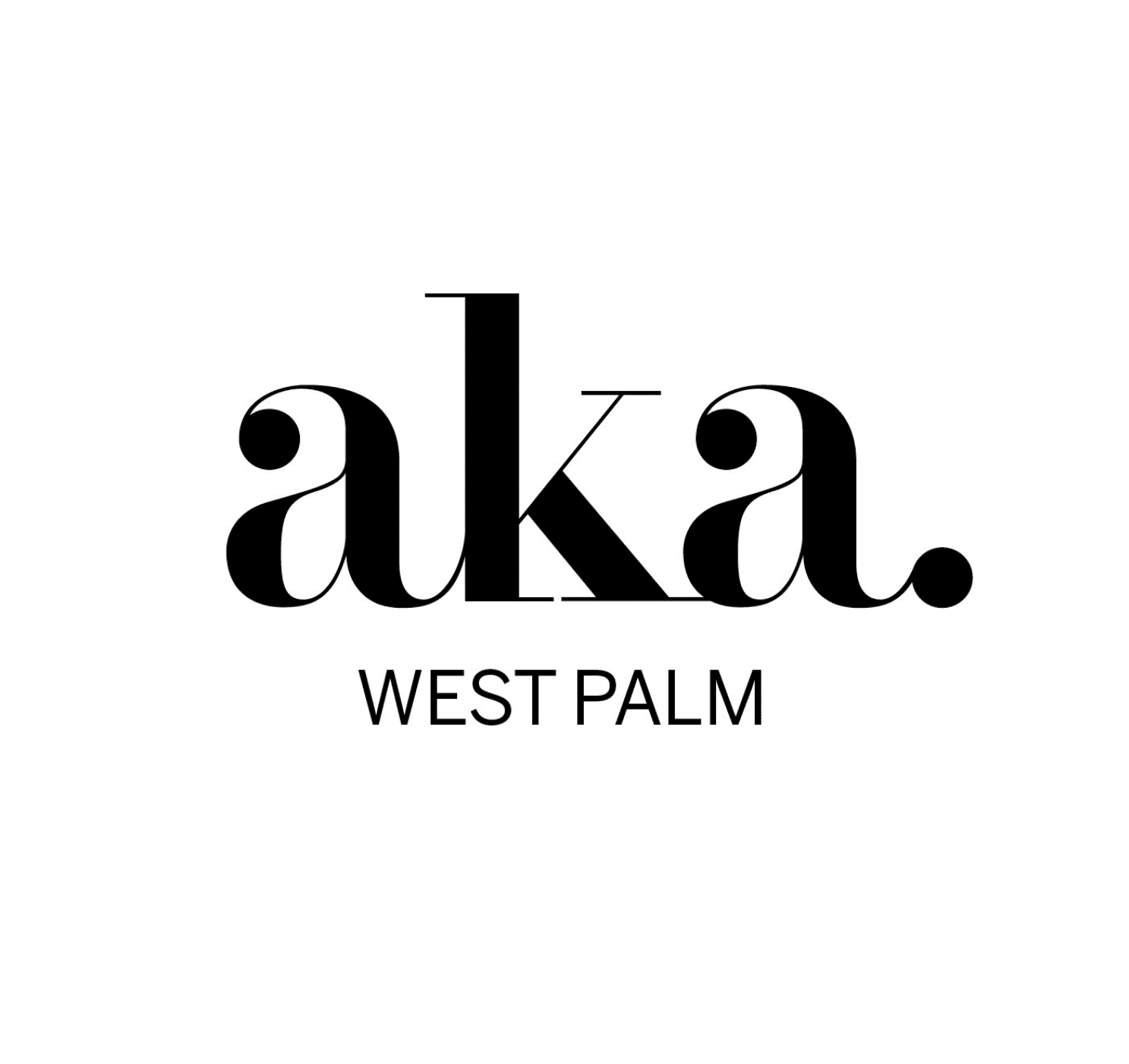 AKA West Palm black logo 
