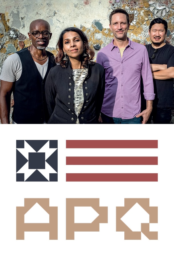 American Patchwork Quartet image shows four people above their logo.