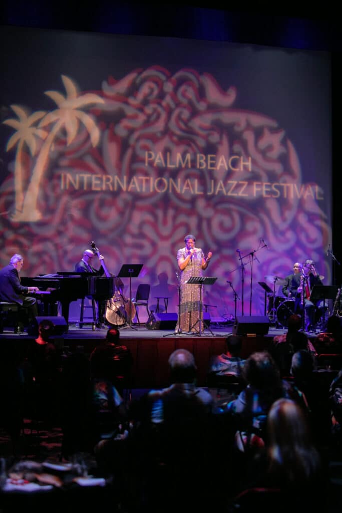 Band performing Jazz music on stage