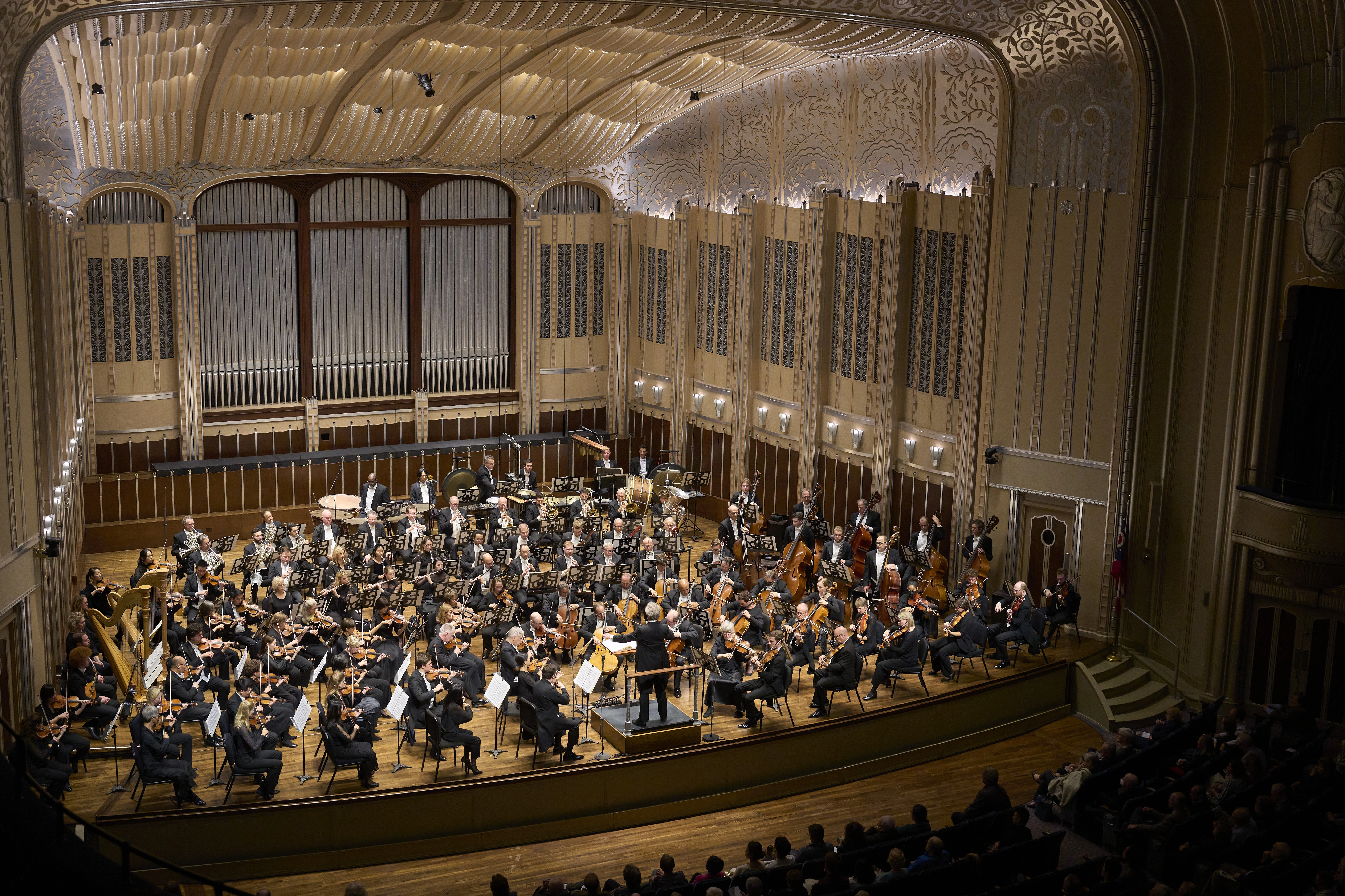 The Cleveland Orchestra in concert hall.