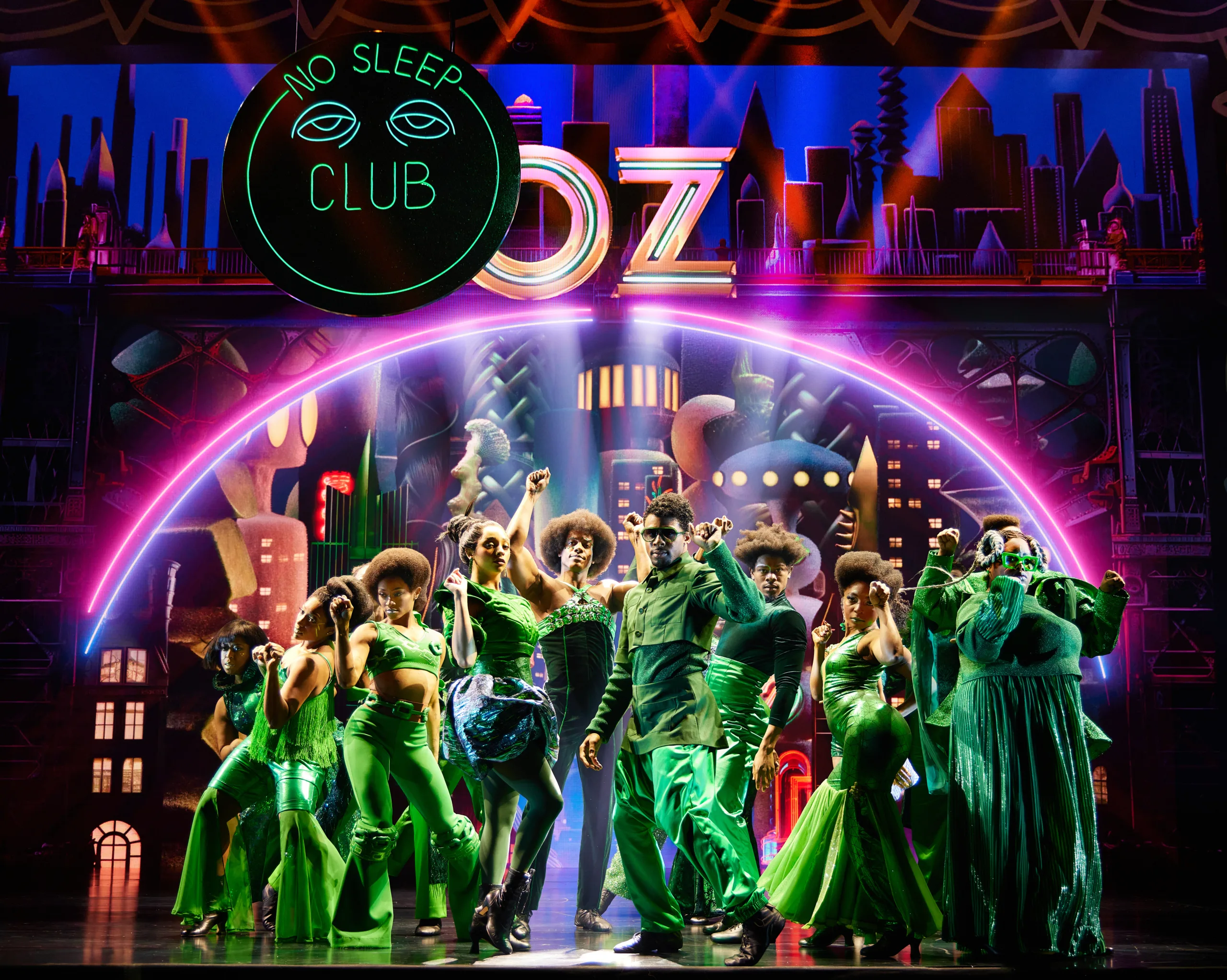 The Emerald City from THE WIZ.