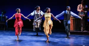 Dancers performing on stage