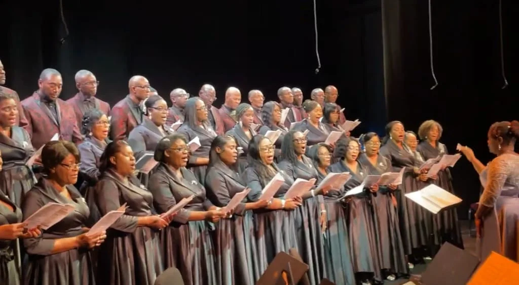 Grace Choir singing on stage.