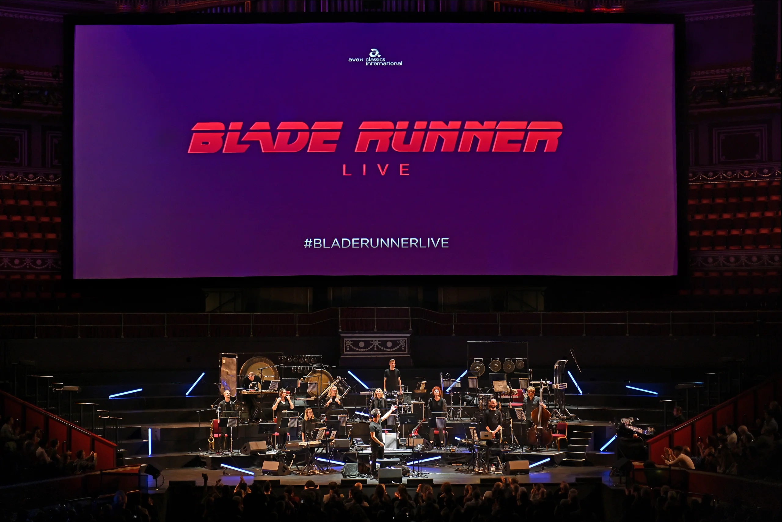 Blade Runner Live in concert on screen above orchestra.