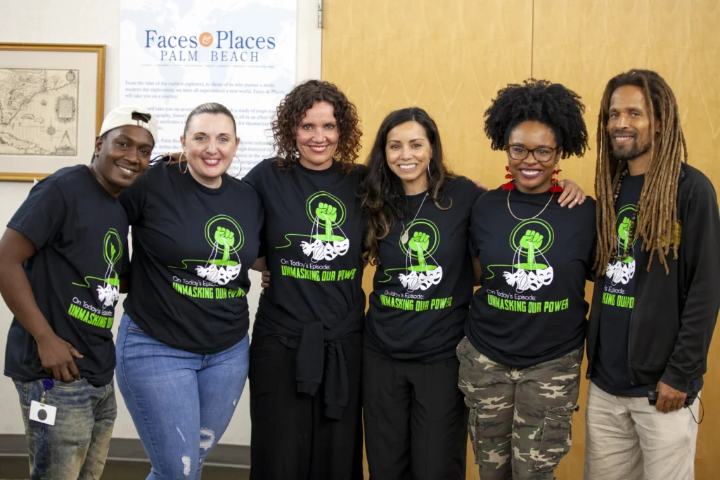 Group photo of smiling teaching artists.