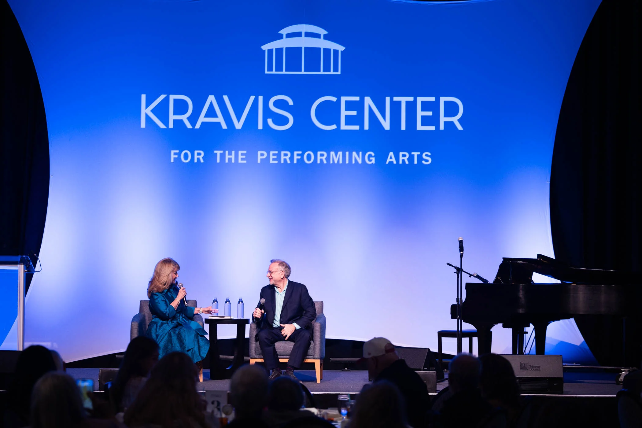 Beverly Blanchette, Marc Shaiman on stage