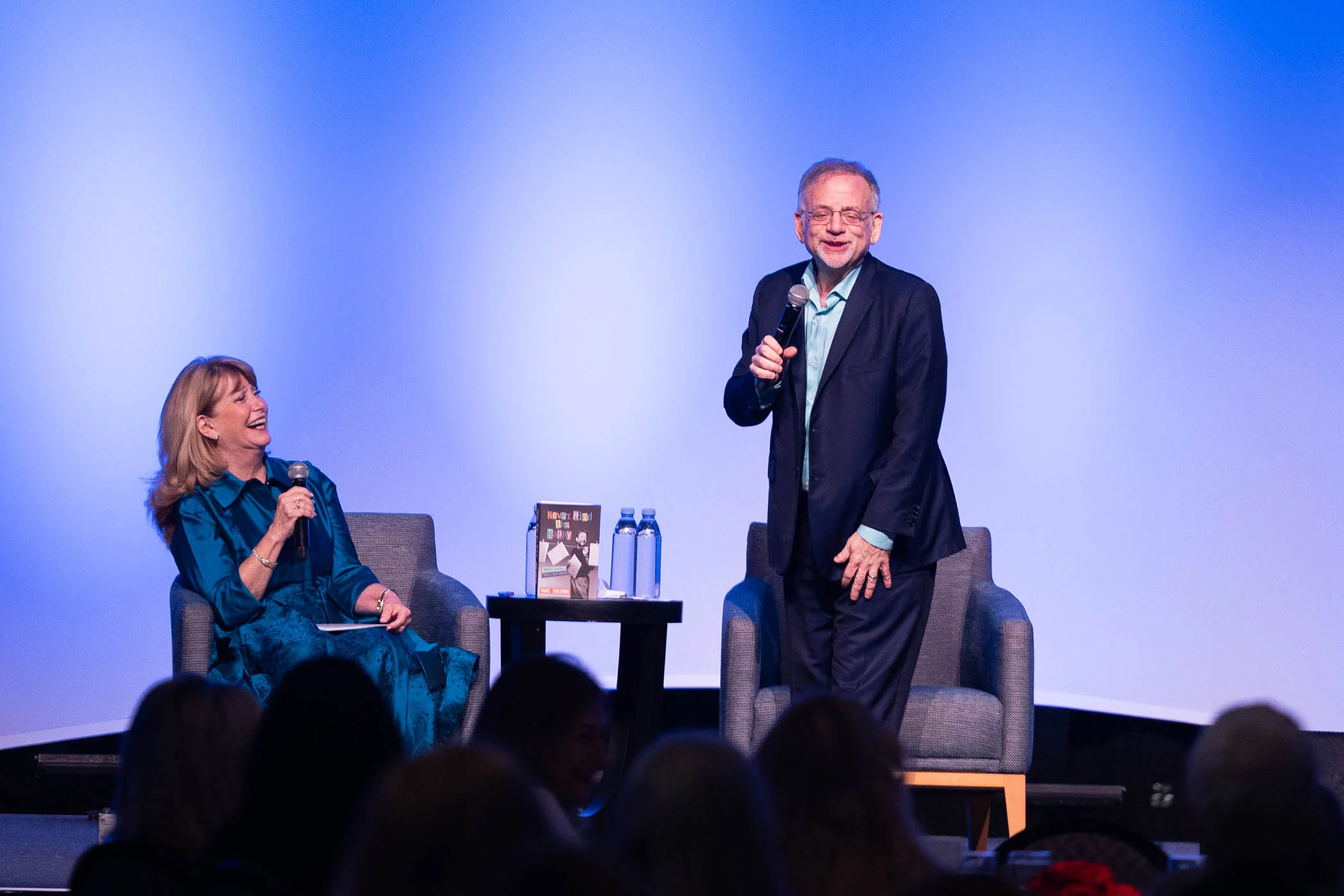 Beverly Blanchette, Marc Shaiman on stage