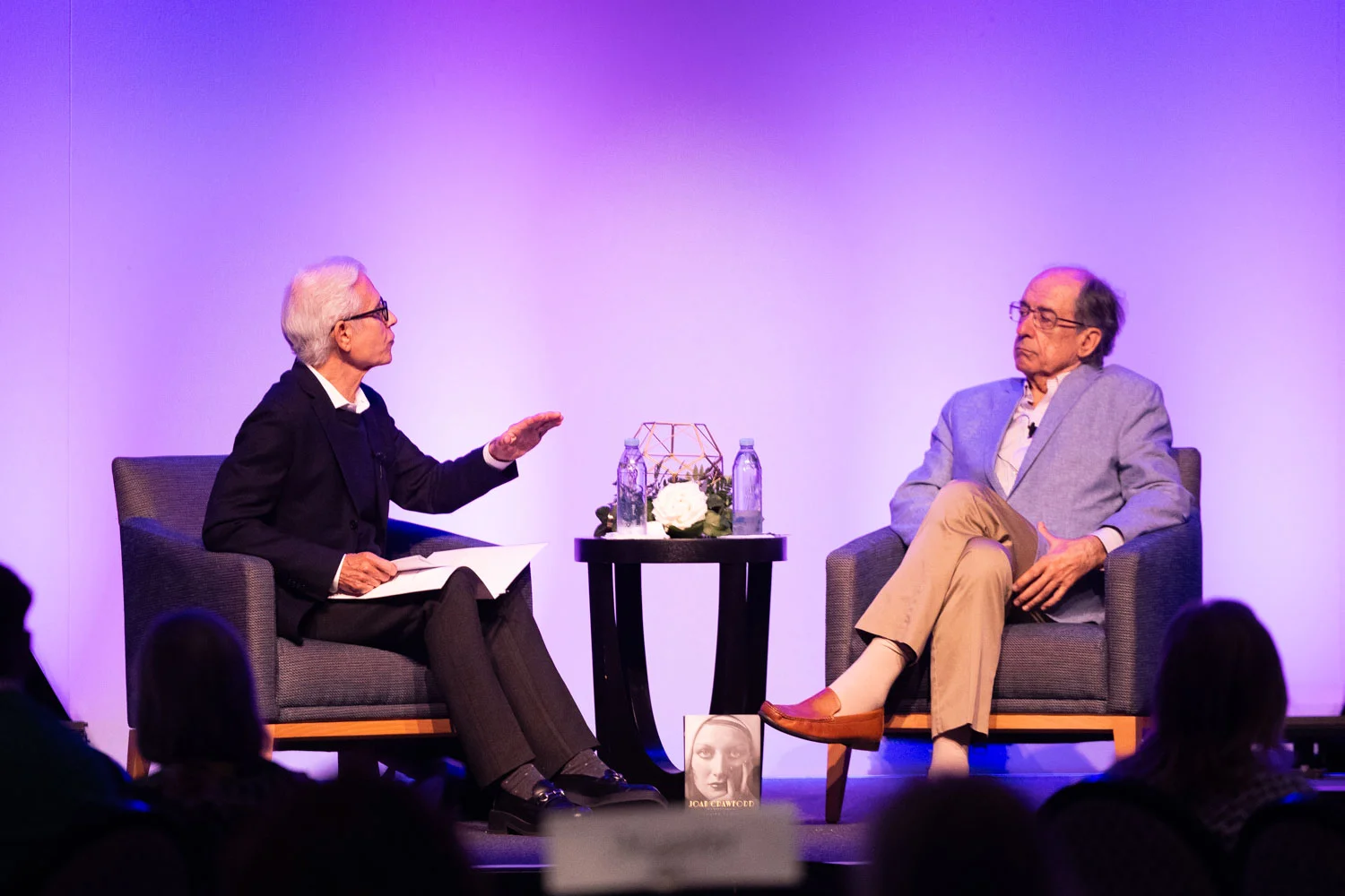 Steven Caras, Scott Eyman on stage
