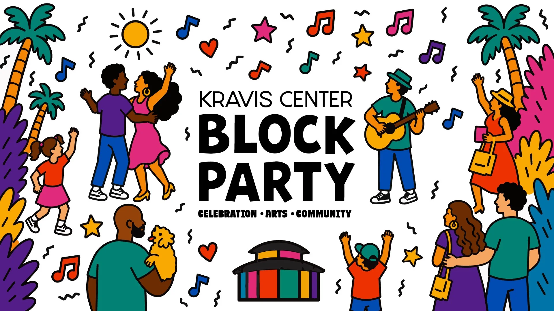 Kravis Center Block Party promotional image.