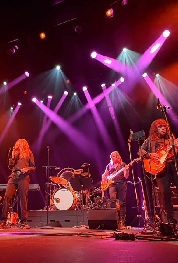 Band performing on stage.